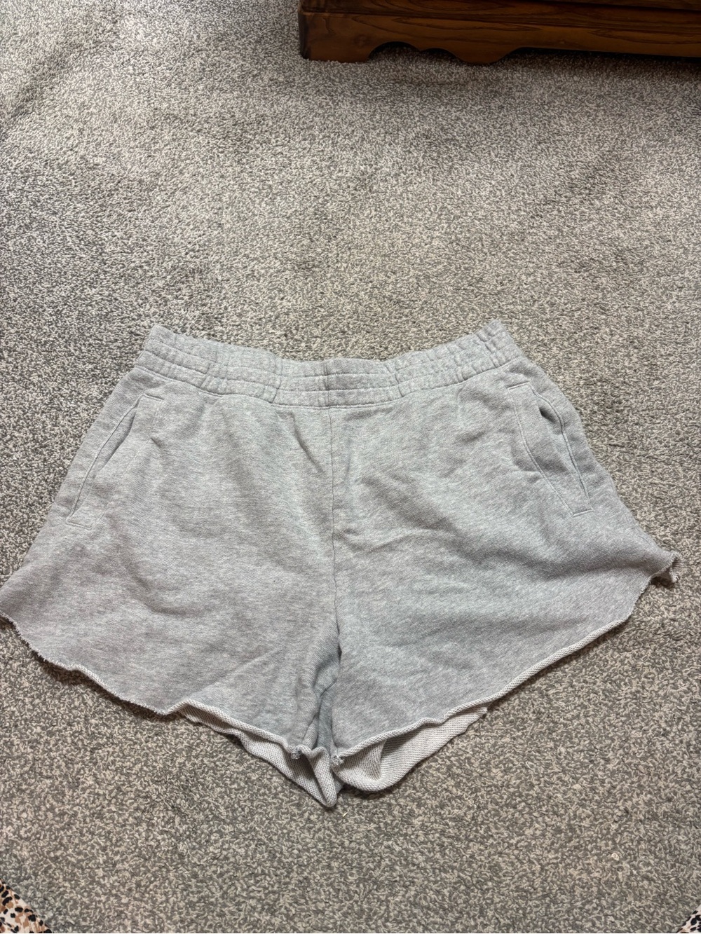 aerie Light Gray Athletic Lounge Shorts
